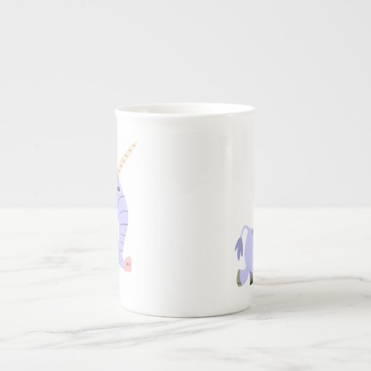 Ongebruikelijke Cartoon Unicorn Bone China Mok (Voorkant)