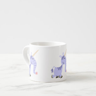 Ongebruikelijke Cartoon Unicorn Espresso Mok