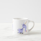 Ongebruikelijke Cartoon Unicorn Espresso Mok (Rechts)