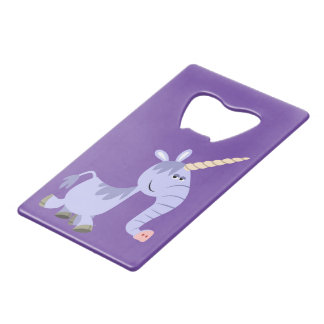 Ongebruikelijke Cartoon Unicorn flesopening Creditkaart Flessenopener