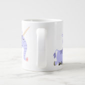 Ongebruikelijke Cartoon Unicorn Jumbo Mok (Achterkant)