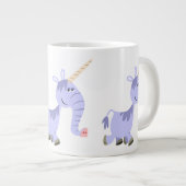 Ongebruikelijke Cartoon Unicorn Jumbo Mok (Voorkant rechts)