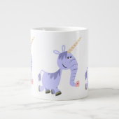 Ongebruikelijke Cartoon Unicorn Jumbo Mok (Voorkant)