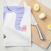 Ongebruikelijke Cartoon Unicorn Kitchen Towel Theedoek (Quarter Fold)