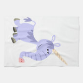 Ongebruikelijke Cartoon Unicorn Kitchen Towel Theedoek (Horizontaal)