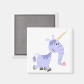 Ongebruikelijke Cartoon Unicorn Magnet (Voorkant / Achterkant)
