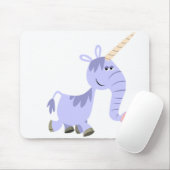 Ongebruikelijke Cartoon Unicorn Mousepad Muismat (Met muis)