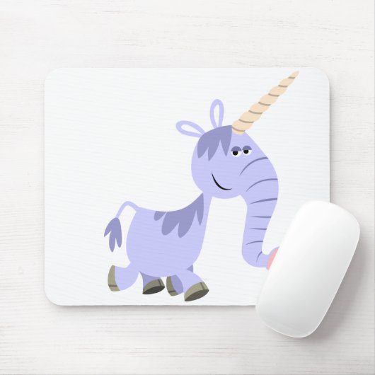 Ongebruikelijke Cartoon Unicorn Mousepad Muismat (Met muis)