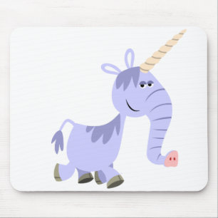 Ongebruikelijke Cartoon Unicorn Mousepad Muismat