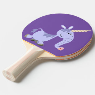 Ongebruikelijke Cartoon Unicorn Ping Pong Paddle Tafeltennisbatje