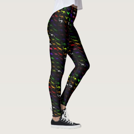 Ongebruikelijke coole regenboogkleurige schattige  leggings (Rechts)