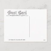 Ongebruikelijke deco kerstherten kerst briefkaart (Achterkant)