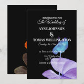 Ongebruikelijke Elegante, AangepasteBruiloft uitno Kaart (Voorkant / Achterkant)