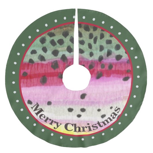 Ongebruikelijke forelvisserij kerstboom rok (Voorkant)