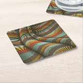 Ongebruikelijke gebogen decoratieve Flex-lijnen Kartonnen Onderzetters (Schuin)