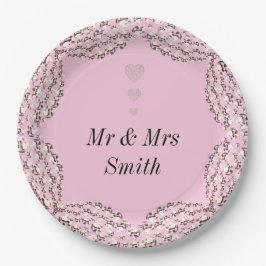 Ongebruikelijke  gepersonaliseerde borden voor bru papieren bordje