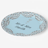 Ongebruikelijke  gepersonaliseerde borden voor bru papieren bordje (Gekanteld)