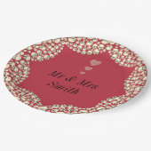 Ongebruikelijke gepersonaliseerde borden voor bru papieren bordje (Gekanteld)