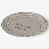 Ongebruikelijke  gepersonaliseerde borden voor bru papieren bordje (Gekanteld)