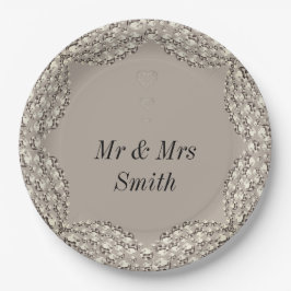 Ongebruikelijke  gepersonaliseerde borden voor bru papieren bordje