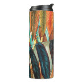 ongebruikelijke gestileerde herfstbladkleuren mode thermosbeker (Gedraaid links)