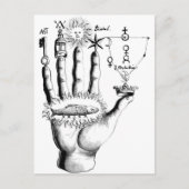 Ongebruikelijke hand Sun Alchemy Steampunk Briefkaart (Voorkant)