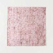 Ongebruikelijke heldere verzadigde abstracte roze  wandkleed (Voorkant (horizontaal))