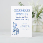 Ongebruikelijke Kaart van Special Engagement Party (Staand voorkant)