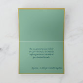 Ongebruikelijke kerstboomstructuur aangepaste fees kaart (Binnen)