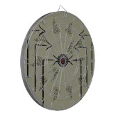 Ongebruikelijke kunstschilders Bull's Eye CricketD Dartbord (Voorkant Links)