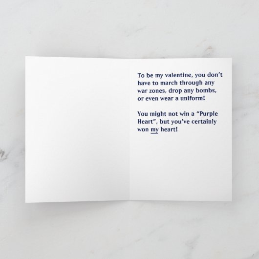 Ongebruikelijke Oom Sam Valentine Feestdagen Kaart (Binnen)