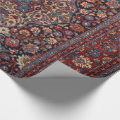 Ongebruikelijke Persie Rug Blue Daisy  Cadeaupapier (Hoek)