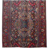 Ongebruikelijke Persie Rug Blue Daisy  Douchegordijn (Voorkant)