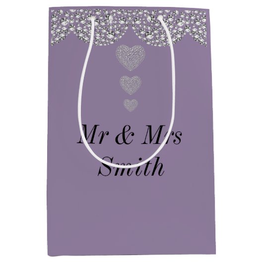 Ongebruikelijke  persoonlijke tasje voor bruiloft (Voorkant)