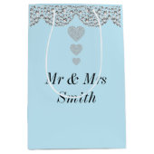 Ongebruikelijke  persoonlijke tasje voor bruiloft (Voorkant)