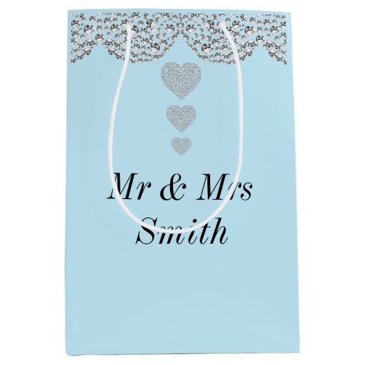 Ongebruikelijke  persoonlijke tasje voor bruiloft (Voorkant)