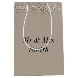 Ongebruikelijke  persoonlijke tasje voor bruiloft