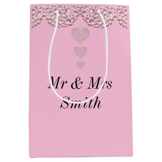 Ongebruikelijke  persoonlijke tasje voor bruiloft (Voorkant)