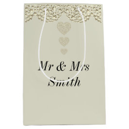 Ongebruikelijke  persoonlijke tasje voor bruiloft