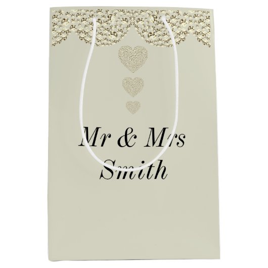 Ongebruikelijke persoonlijke tasje voor bruiloft (Voorkant)