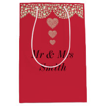 Ongebruikelijke  persoonlijke tasje voor bruiloft