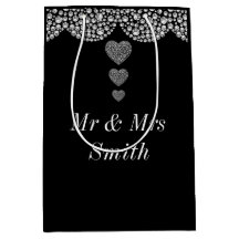 Ongebruikelijke  persoonlijke tasje voor bruiloft