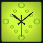Ongebruikelijke Pop Art Limoen Suns Clock Green 4 Vierkante Klok<br><div class="desc">Ongebruikelijke Pop Art Limoen Suns Clock Green 4 - CricketDiane Art en Design 2014</div>