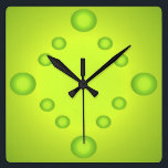 Ongebruikelijke Pop Art Limoen Suns Clock Green 4 Vierkante Klok<br><div class="desc">Ongebruikelijke Pop Art Limoen Suns Clock Green 4 - CricketDiane Art en Design 2014</div>