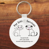 Ongebruikelijke promotie van visitekaartje als hui sleutelhanger (Voorkant)