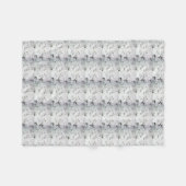 Ongebruikelijke prullenmand voor voetafdrukken fleece deken (Voorkant (Horizontaal))