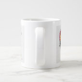 Ongebruikelijke Rooster. Calligrafie en waterverf. Grote Koffiekop (Achterkant)