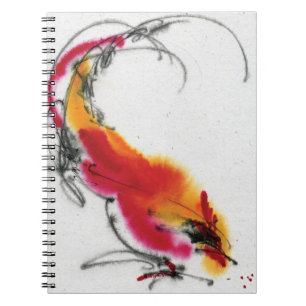 Ongebruikelijke Rooster. Calligrafie en waterverf. Notitieboek
