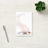 Ongebruikelijke Rooster. Calligrafie en waterverf. Post-it® Notes (Kantoor)
