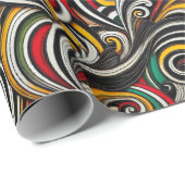 Ongebruikelijke strepen cadeaupapier (Rol Hoek)